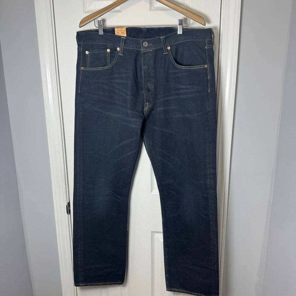 NWT Vintage Levi's Men's 501‎ Button Fly Jeans Size 38x30 Blue Denim